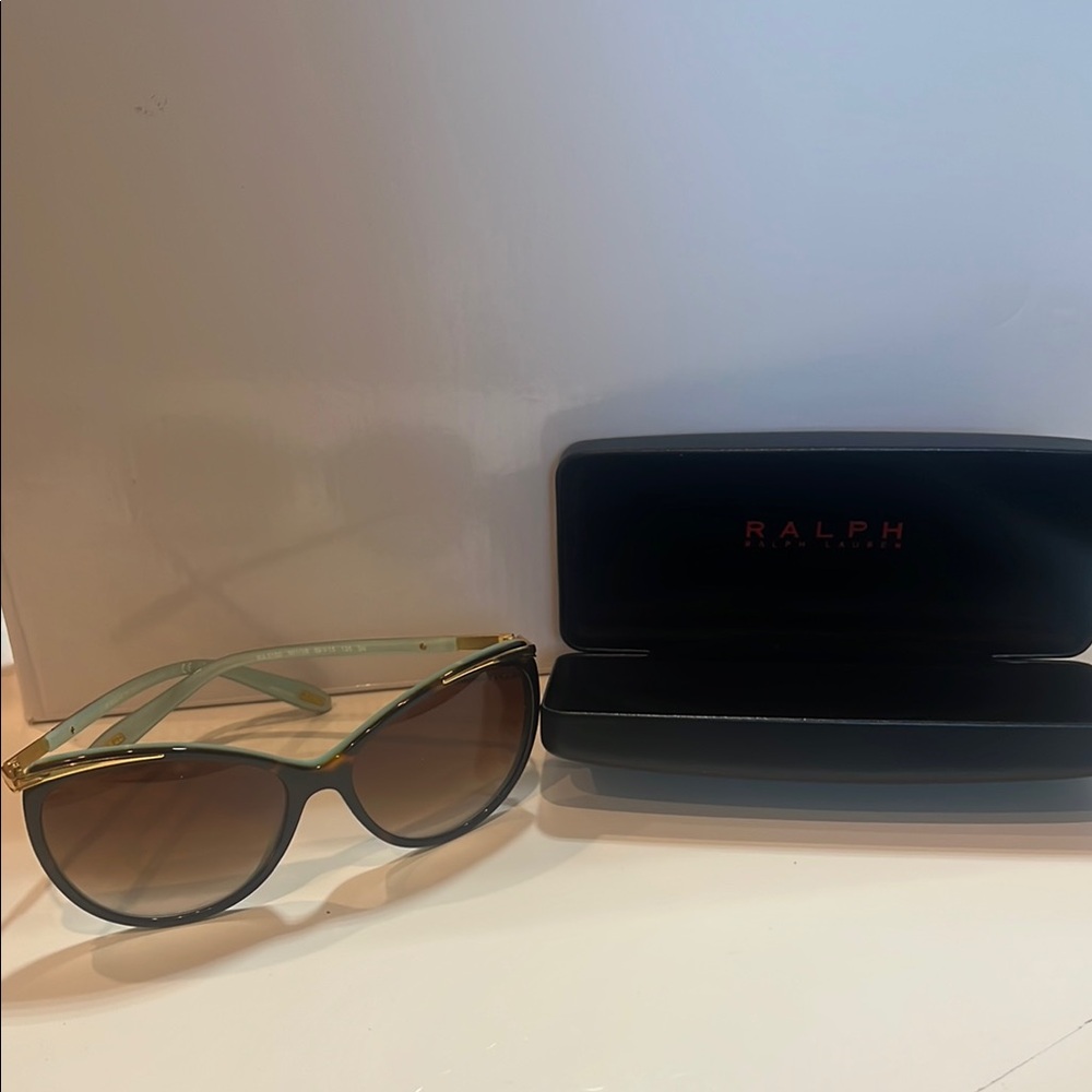 Ralph Lauren Women's Sunglasses 5150 - Black and Gold Frame gently used
